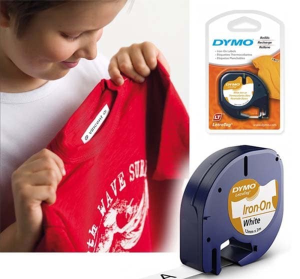 Nh&atilde;n in tr&ecirc;n quần &aacute;o Dymo (LT) sợi vải - đen/trắng S0718850