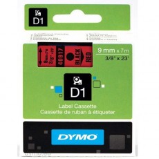 Nhãn in Dymo (D1) S0720720 nhựa Polyester 9mm x 7m – (Đen/Đỏ)
