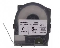 Nhãn in MAX LM-TP505W ( Nhãn in 5mm - màu trắng - dài 16 met )