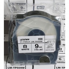Nhãn in MAX LM-TP509W ( Nhãn in 9mm - màu trắng - dài 16 met )