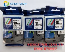 Nhãn in TZ2-241 ( Nhãn in 18mm - chữ đen nền trắng - dài 8 met )