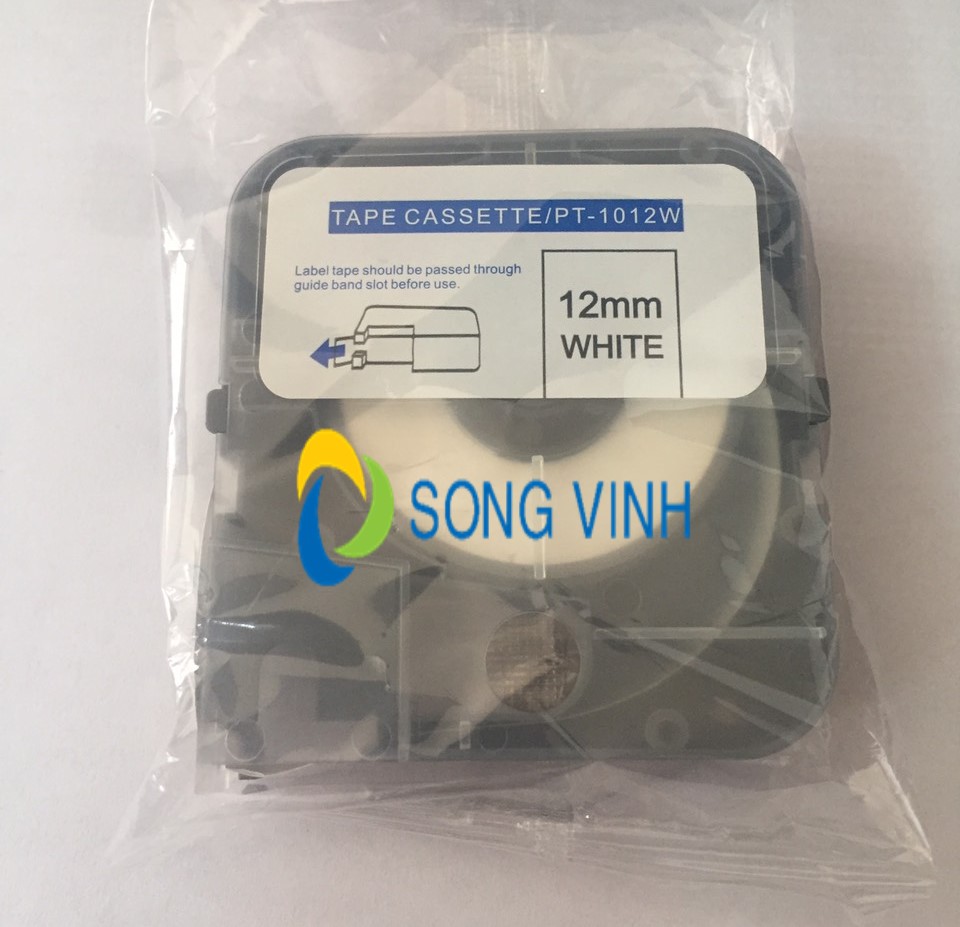 Nhãn in Puty PT-1006W ( Chữ đen trên nền trắng 6mm - dài 8 met )