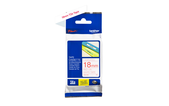 Nhãn in TZe-242 ( Nhãn in 12mm - chữ đỏ trên nền trắng - dài 8 met )