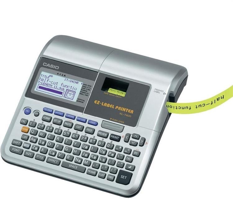 MÁY IN NHÃN CASIO KL-7400, IN ĐƯỢC 5 LOẠI TAPE