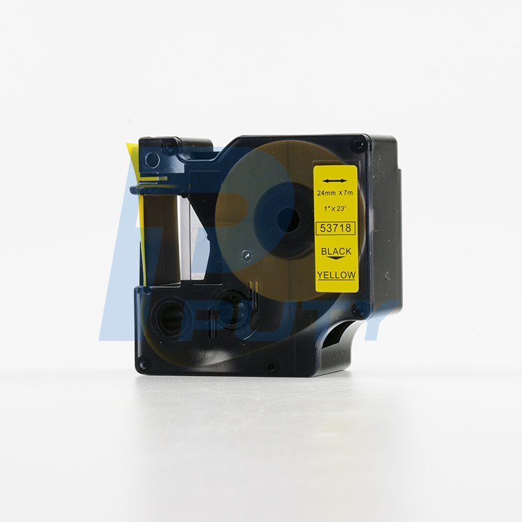 Nhãn in Dymo 24mm DM-53718 ( chữ đen trên nền vàng )